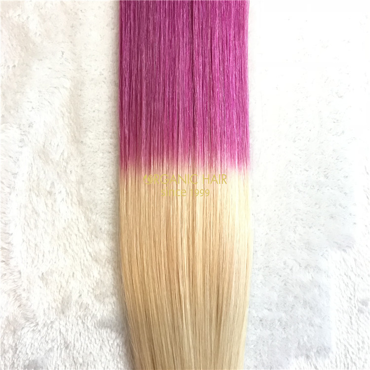 Rooted color hot sale human keratin utip X239